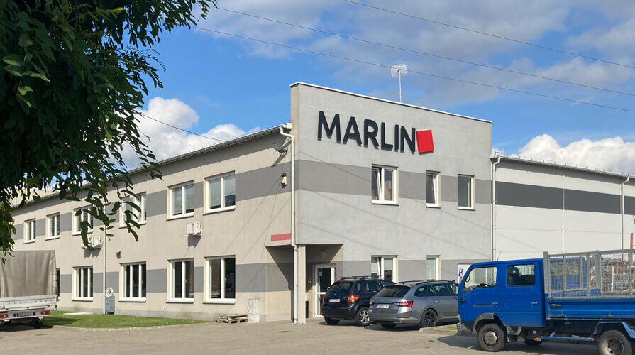 Biuro polskiej firmy Marlin, w którym zainstalowane są grupy pompowe FlowBox.