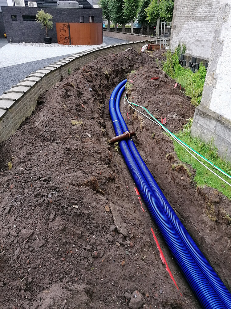 Microflex installatie in de grond