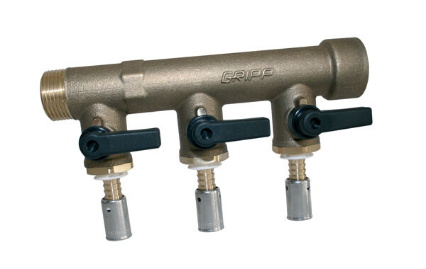 manifold fc27 inlet m 3 4 outlet to press fit integrated valves