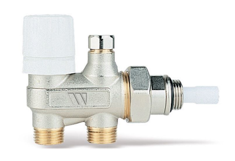 4 way nickel plated valve 120b