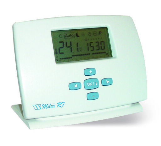 electronic programmable room rf thermostat milux rf