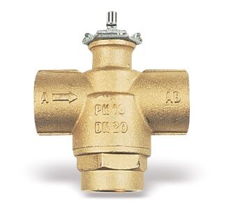 3 way brass zone valve vu03