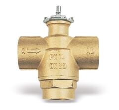 3 way brass zone valve vu03
