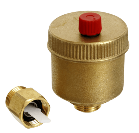 automatic and manual air vent valve duo