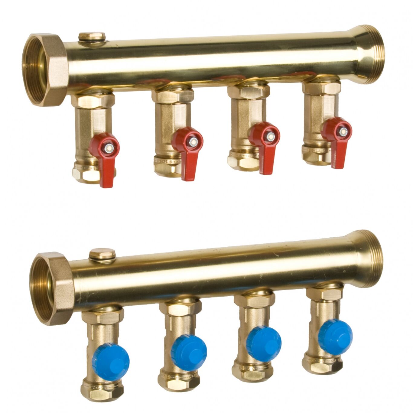 Large industrial manifold from Watts made of brass with accessories