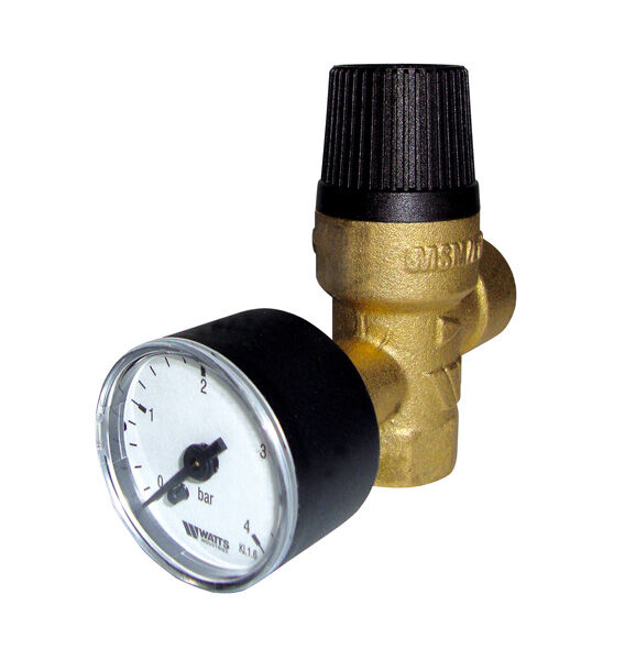 diaphragm safety valve with manometer 3 bar msm e 30
