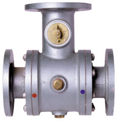 thermostatic mixing valve with very high flow rates flanged type t70