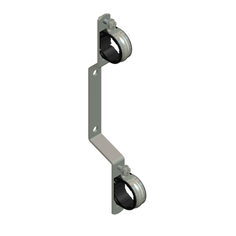 brackets for round pipe manifolds