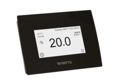 Unità centrale serie BT-CT03-RF Watts Vision 2, corpo nero, schermo luminoso