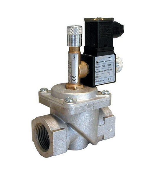 solenoid valve for gas manual reset type ev