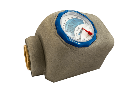Static balancing valve iDROSET® Series CF with insulation
