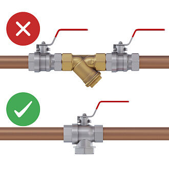 Kogelkraan met filter/magneet