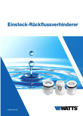 Einsteck-Ruckflussverhinderer