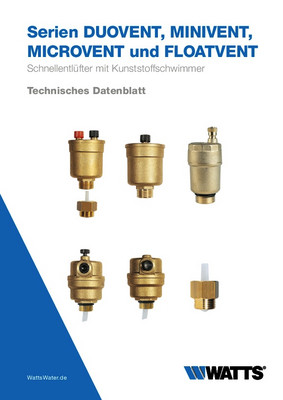 Serien DUOVENT MINIVENT MICROVENT und FLOATVENT