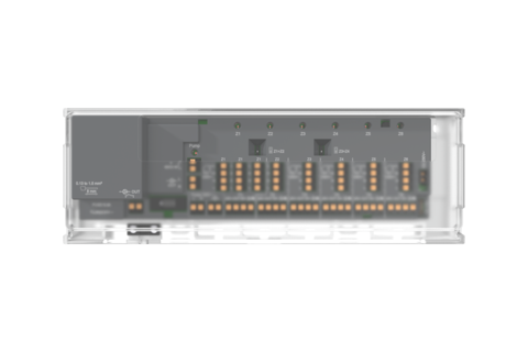 Wired Water Heating Controller WFC-03 H+ with pump output, 230V actuators, 24V thermostats 