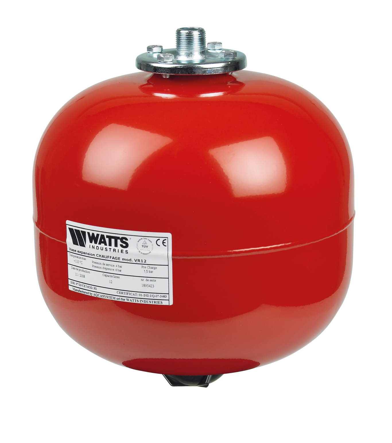 Vase d'expansion rouge VR12