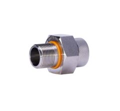 Dielectric unit ISO-RID VA stainless steel, MF connections, angle view