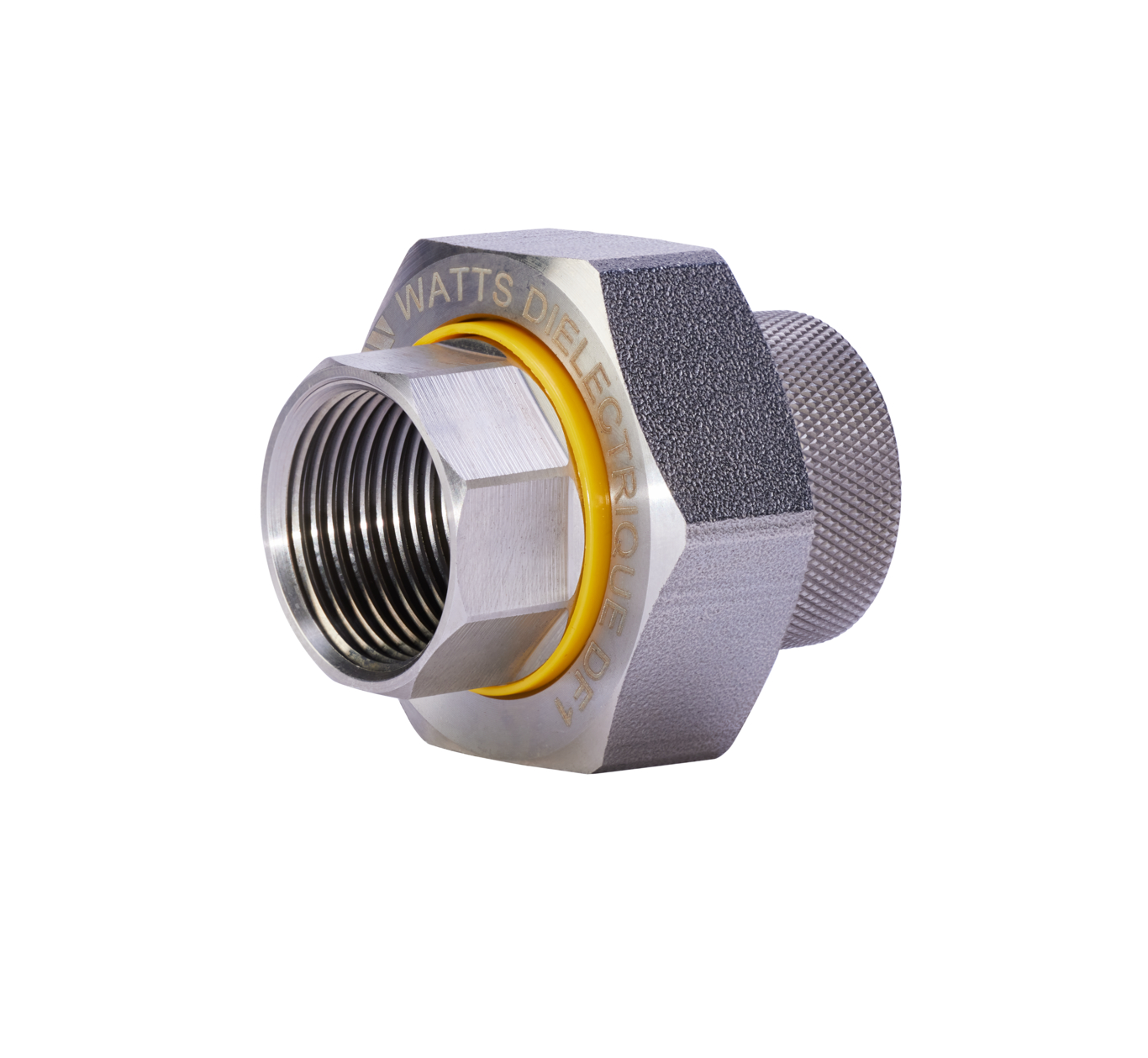 Dielectric unit ISO-RID VA stainless steel, FF connections, angle view