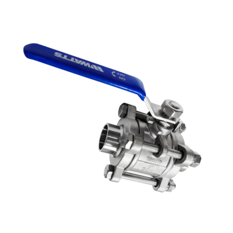 W6000 SS Three-Piece Ball Valve - Welded